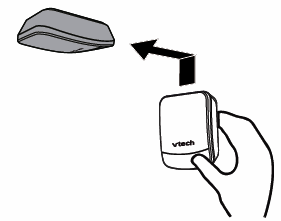 How to place your garage door alarm sensor illustration.