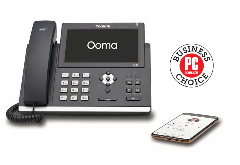 Ooma Yealink T48S avec logo PCMag