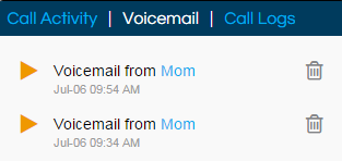 calls and messages