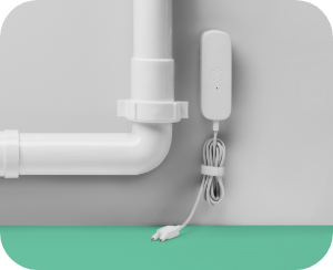 The Ooma water sensor detector in white