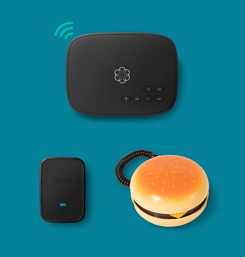 Ooma Retro Phone - Ooma Hamburger Phone