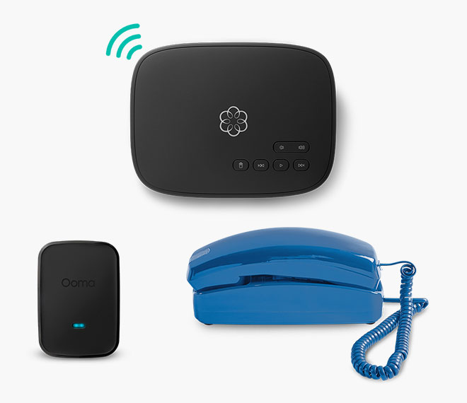 Ooma Telo Blue Phone Bundle