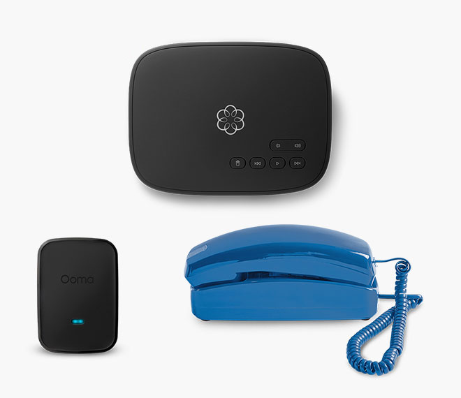 Ooma Telo Blue Phone Bundle
