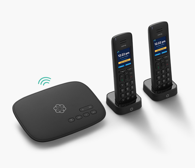 Ooma Telo Air With Two HD3 Handsets