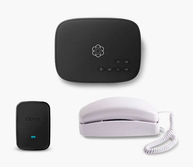 Ooma Telo white Phone Bundle