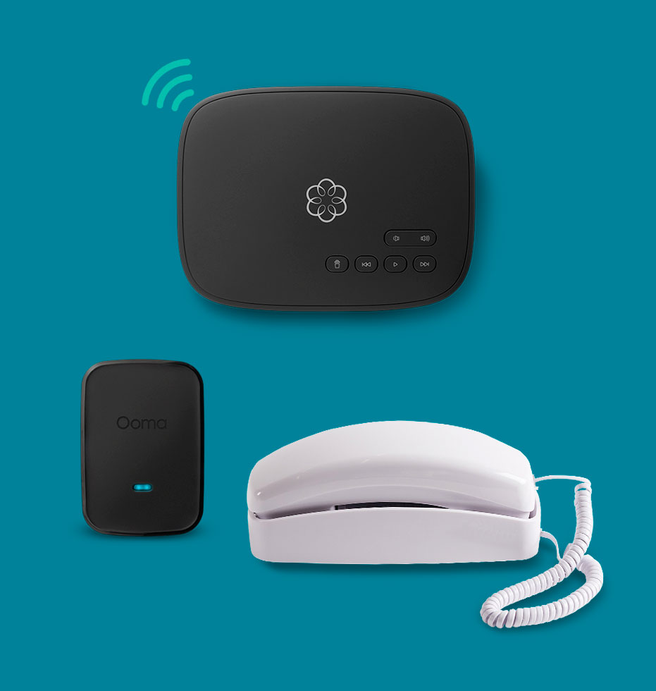 White Trimline Phone