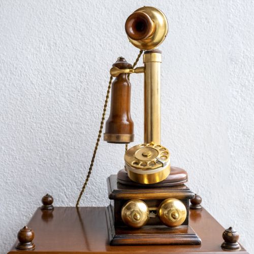 candlestick rotary phone