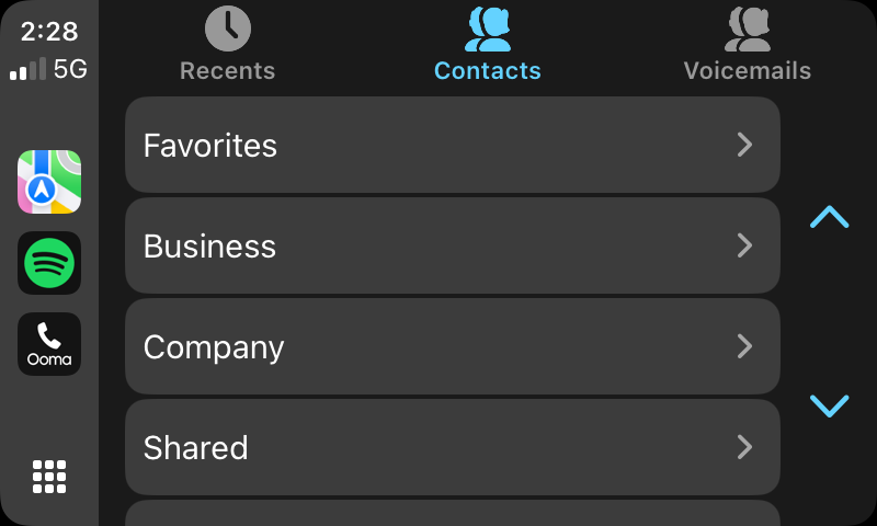 CarPlay dashboard